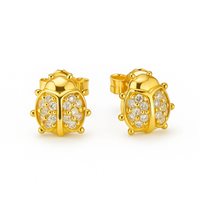 Pendientes Idee Preziose dal 1987 Niño in Oro amarillo Zircone IP.OK18G/175 - IP.OK18G/175